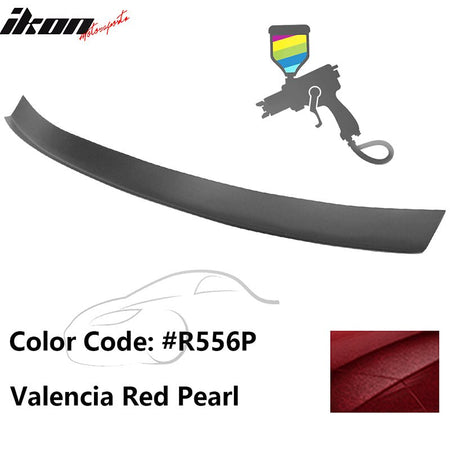 2016 - 2021 Honda Civic Type R Add - on Gurney Flap Lip Painted FRPPainted R556P Valencia Red PearlIkon Motorsports