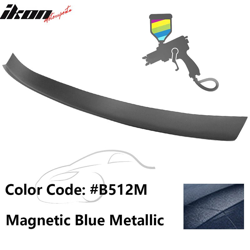 2016 - 2021 Honda Civic Type R Add - on Gurney Flap Lip Painted FRPPainted B512M Magnetic Blue MetallicIkon Motorsports