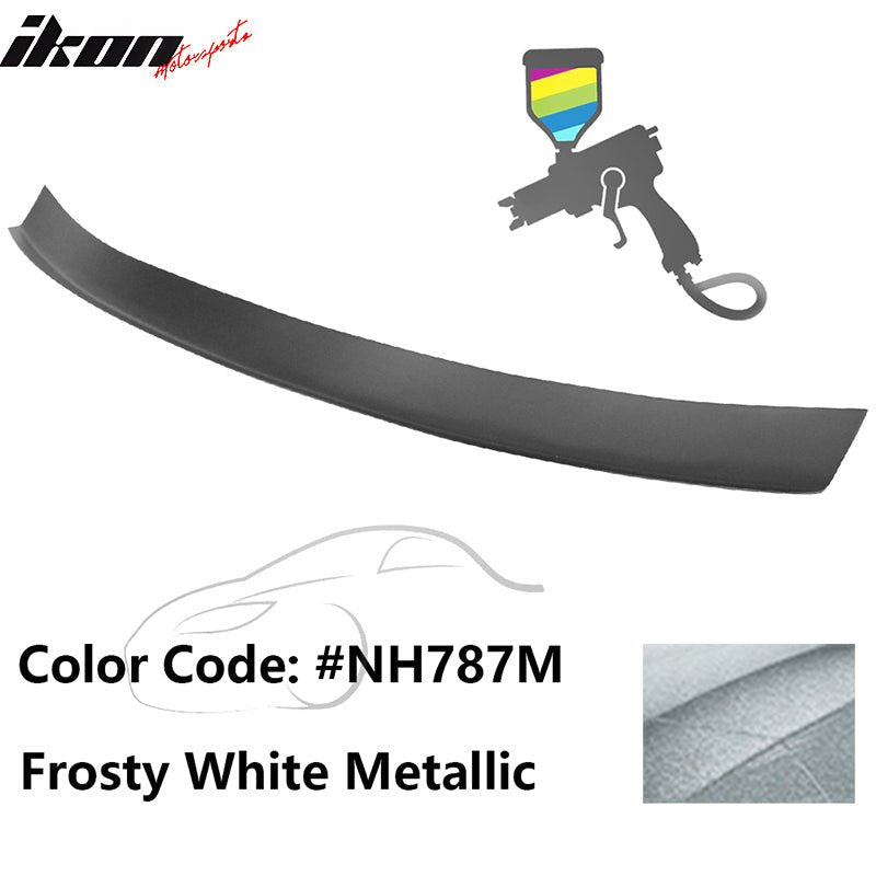 2016 - 2021 Honda Civic Type R Add - on Gurney Flap Lip Painted FRPPainted NH787M Frosty White MetallicIkon Motorsports