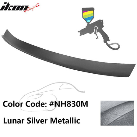 2016 - 2021 Honda Civic Type R Add - on Gurney Flap Lip Painted FRPPainted NH830M Lunar Silver MetallicIkon Motorsports