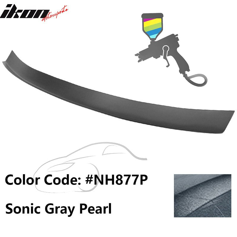 2016 - 2021 Honda Civic Type R Add - on Gurney Flap Lip Painted FRPPainted NH877P Sonic Gray PearlIkon Motorsports