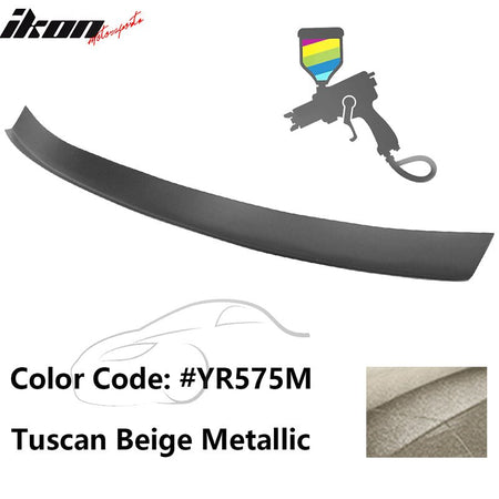 2016 - 2021 Honda Civic Type R Add - on Gurney Flap Lip Painted FRPPainted YR575M Tuscan Beige MetallicIkon Motorsports