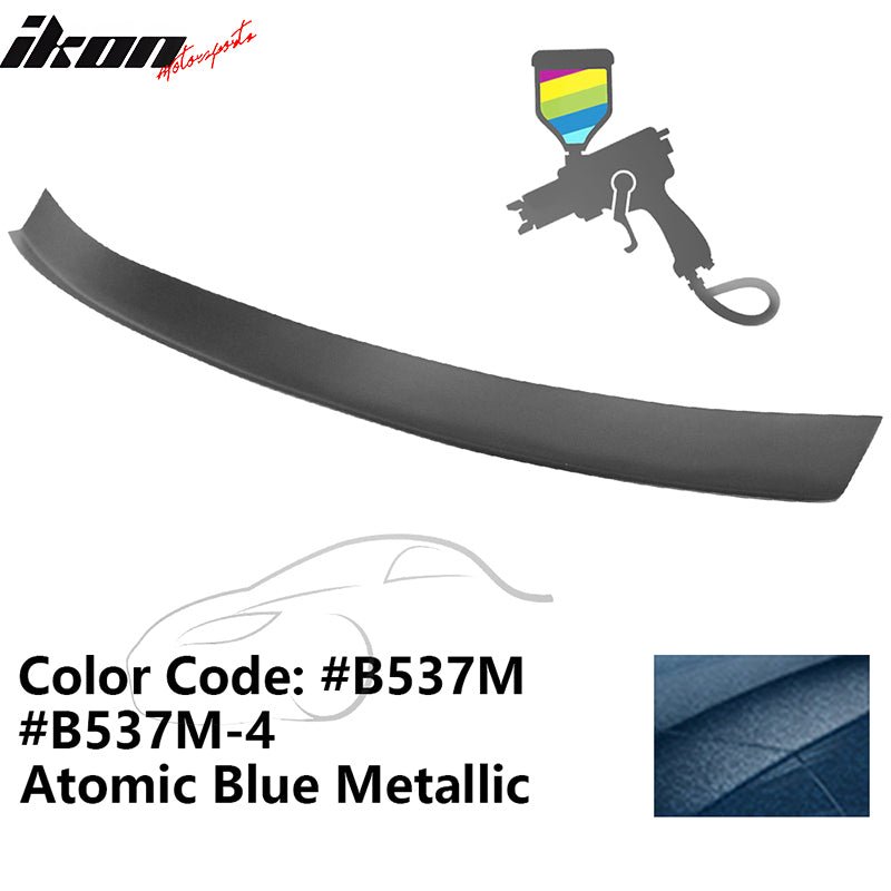 2016 - 2021 Honda Civic Type R Add - on Gurney Flap Lip Painted FRPPainted B537M, B537M - 4 Atomic Blue MetallicIkon Motorsports