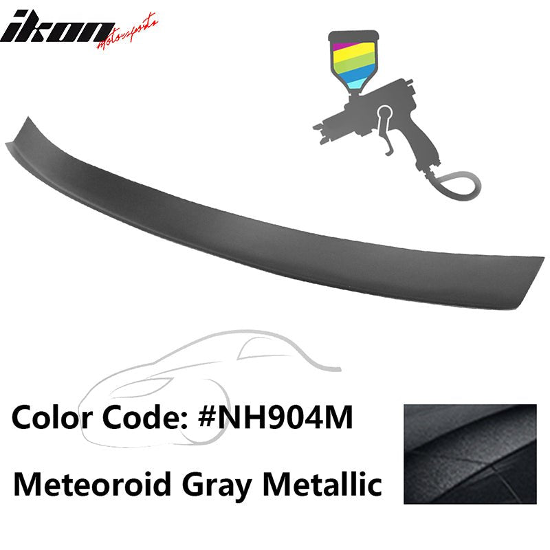 2016 - 2021 Honda Civic Type R Add - on Gurney Flap Lip Painted FRPPainted NH904M Meteoroid Gray MetallicIkon Motorsports