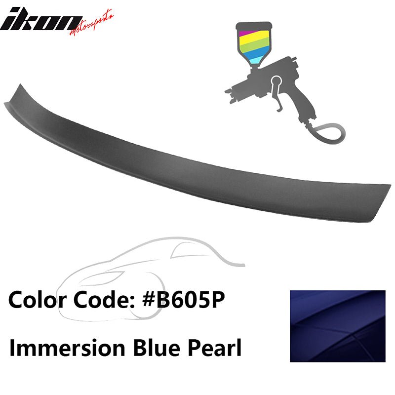 2016 - 2021 Honda Civic Type R Add - on Gurney Flap Lip Painted FRPPainted B605P Immersion Blue PearlIkon Motorsports