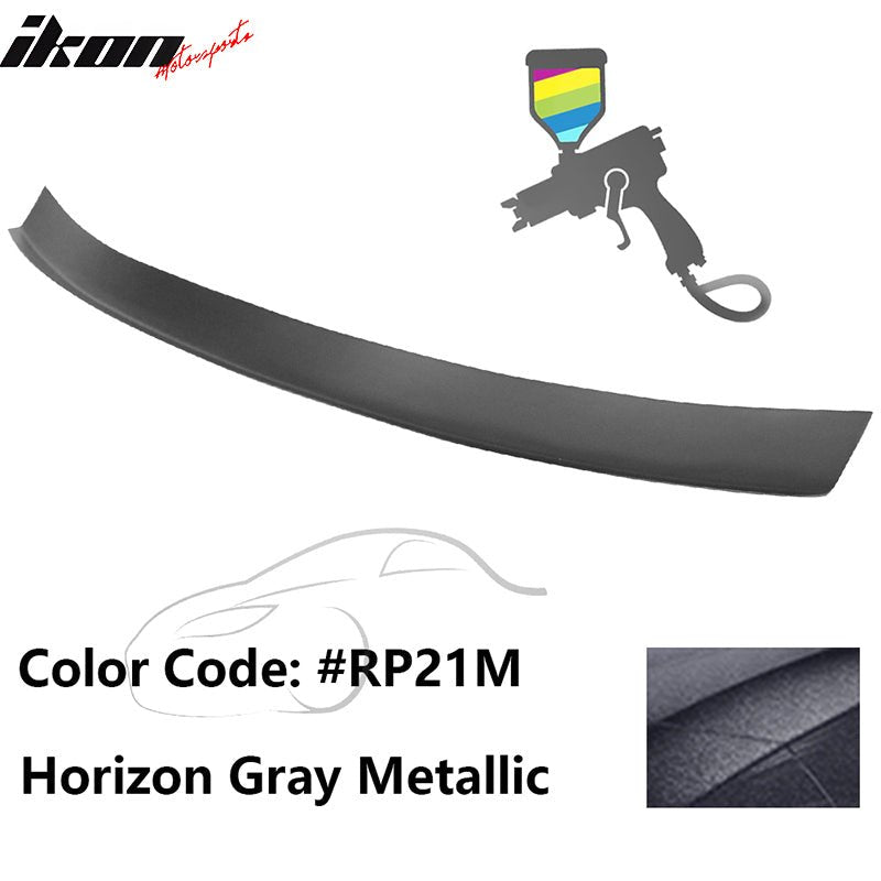 2016 - 2021 Honda Civic Type R Add - on Gurney Flap Lip Painted FRPPainted RP21M Horizon Gray MetallicIkon Motorsports