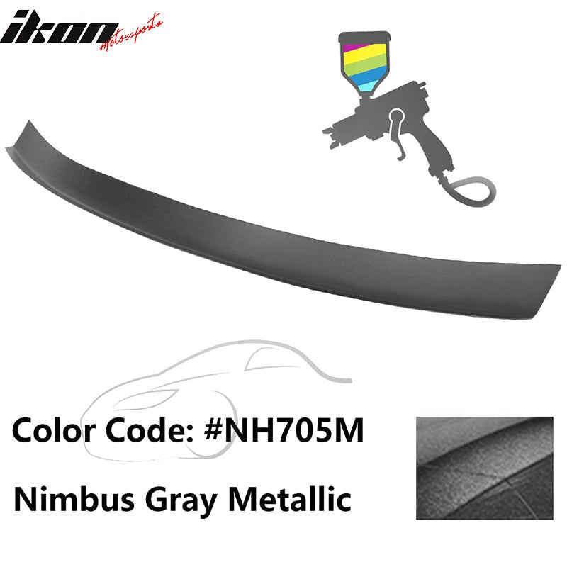 2016 - 2021 Honda Civic Type R Add - on Gurney Flap Lip Painted FRPPainted NH705M Nimbus Gray MetallicIkon Motorsports