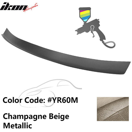 2016 - 2021 Honda Civic Type R Add - on Gurney Flap Lip Painted FRPPainted YR60M Champagne Beige MetallicIkon Motorsports