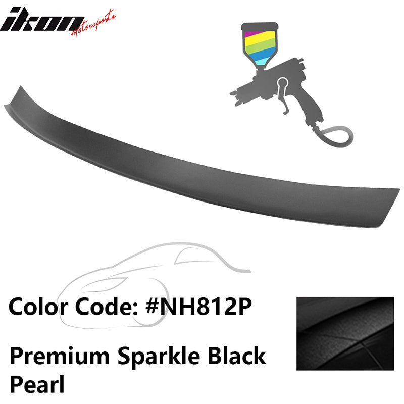 2016 - 2021 Honda Civic Type R Add - on Gurney Flap Lip Painted FRPPainted NH812P Premium Sparkle Black PearlIkon Motorsports