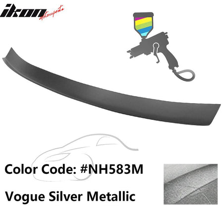 2016 - 2021 Honda Civic Type R Add - on Gurney Flap Lip Painted FRPPainted NH583M Vogue Silver MetallicIkon Motorsports