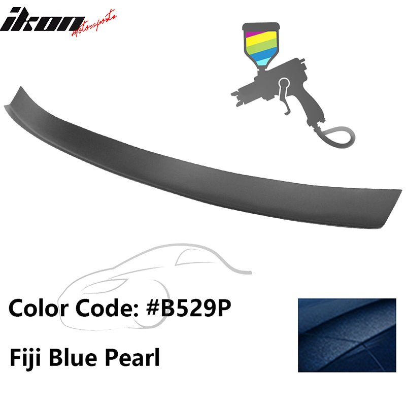 2016 - 2021 Honda Civic Type R Add - on Gurney Flap Lip Painted FRPPainted B529P Fiji Blue PearlIkon Motorsports