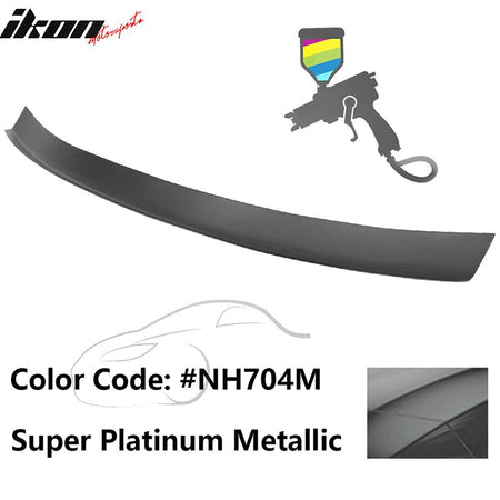 2016 - 2021 Honda Civic Type R Add - on Gurney Flap Lip Painted FRPPainted NH704M Super Platinum MetallicIkon Motorsports