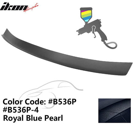 2016 - 2021 Honda Civic Type R Add - on Gurney Flap Lip Painted FRPPainted B536P, B536P - 4 Royal Blue PearlIkon Motorsports
