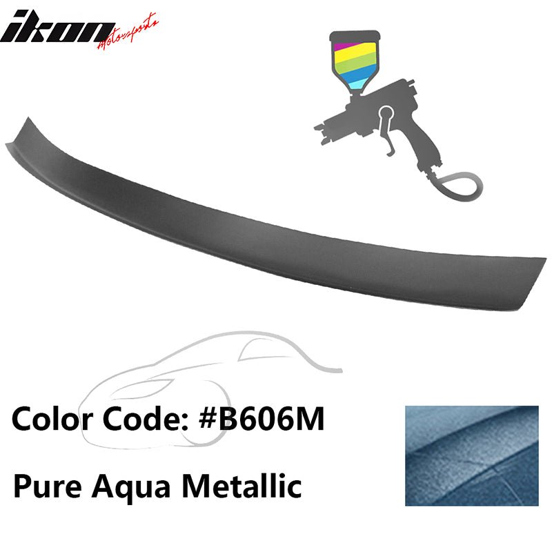 2016 - 2021 Honda Civic Type R Add - on Gurney Flap Lip Painted FRPPainted B606M Pure Aqua MetallicIkon Motorsports