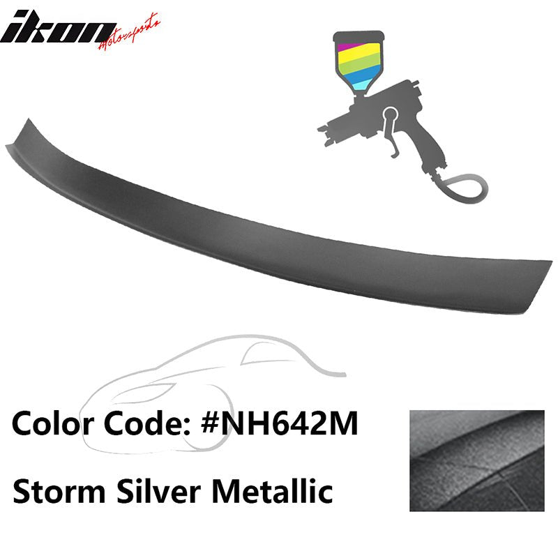 2016 - 2021 Honda Civic Type R Add - on Gurney Flap Lip Painted FRPPainted NH642M Storm Silver MetallicIkon Motorsports