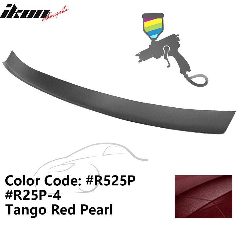 2016 - 2021 Honda Civic Type R Add - on Gurney Flap Lip Painted FRPPainted R25P - 4, R525P Tango Red PearlIkon Motorsports
