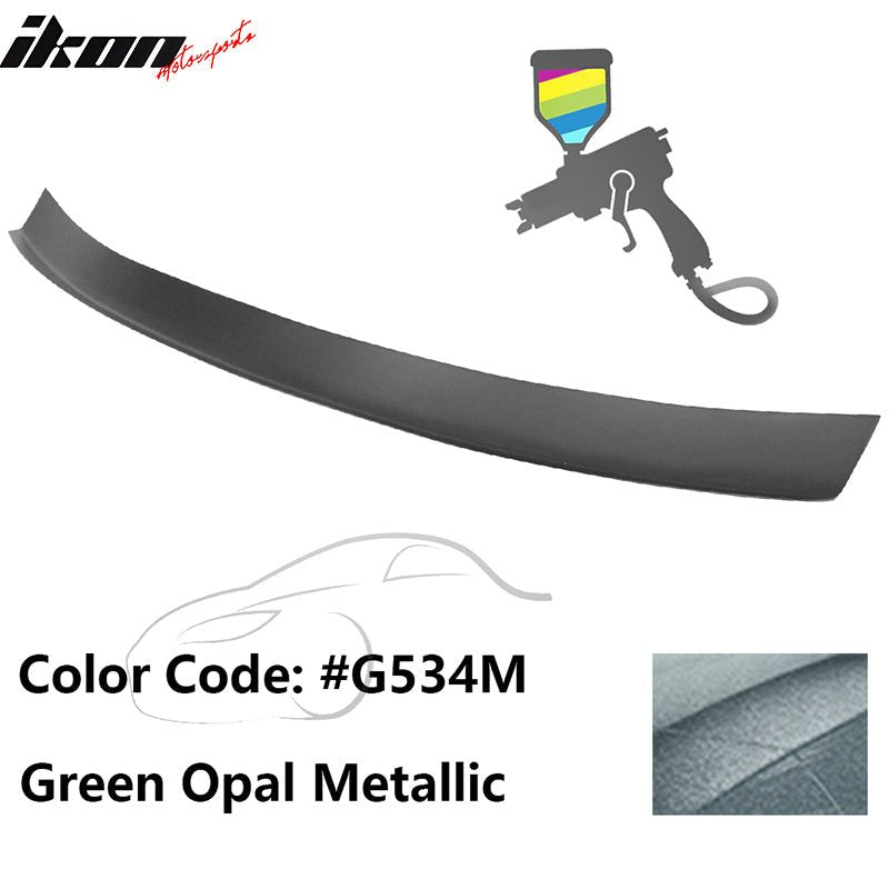 2016 - 2021 Honda Civic Type R Add - on Gurney Flap Lip Painted FRPPainted G534M Green Opal MetallicIkon Motorsports