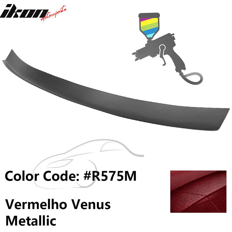 2016 - 2021 Honda Civic Type R Add - on Gurney Flap Lip Painted FRPPainted R575M Vermelho Venus MetallicIkon Motorsports