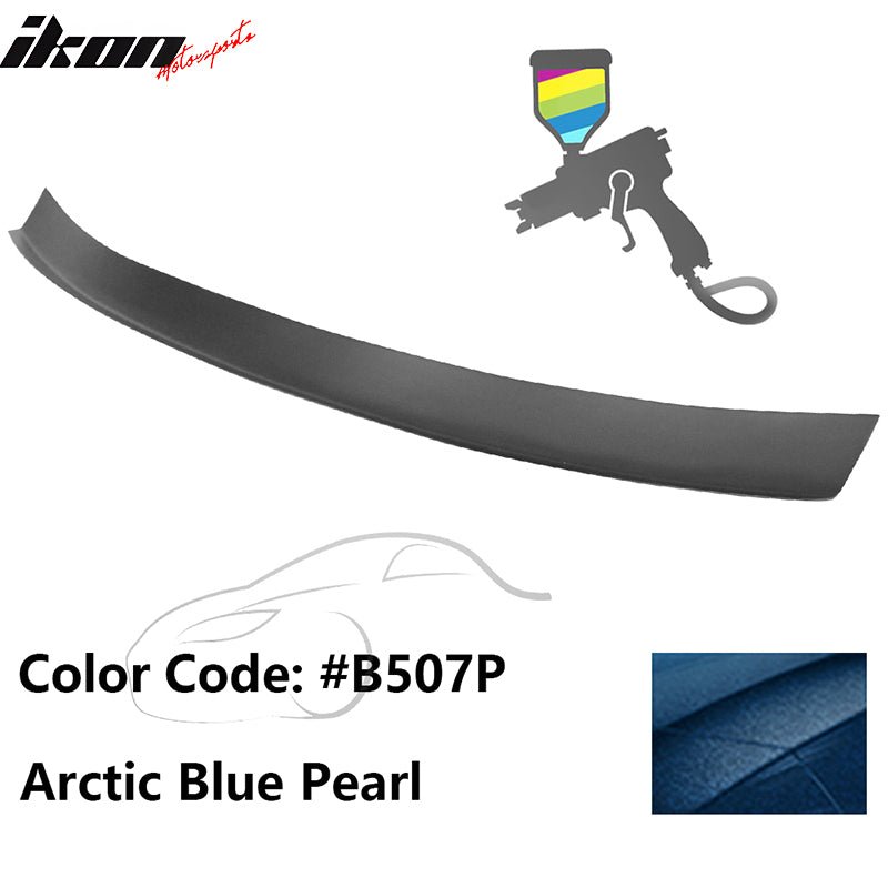 2016 - 2021 Honda Civic Type R Add - on Gurney Flap Lip Painted FRPPainted B507P Arctic Blue PearlIkon Motorsports