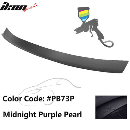 2016 - 2021 Honda Civic Type R Add - on Gurney Flap Lip Painted FRPPainted PB73P Midnight Purple PearlIkon Motorsports