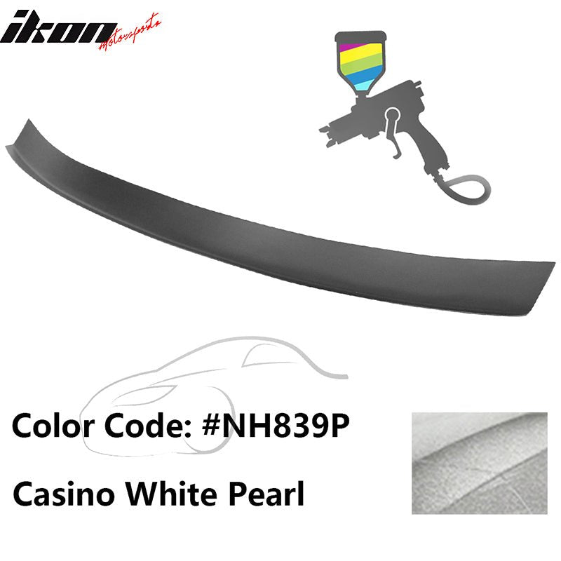 2016 - 2021 Honda Civic Type R Add - on Gurney Flap Lip Painted FRPPainted NH839P Casino White PearlIkon Motorsports
