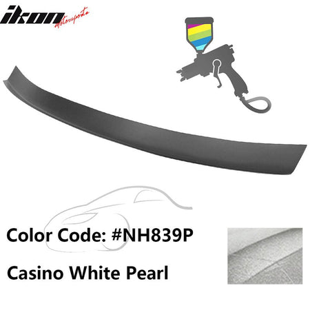 2016 - 2021 Honda Civic Type R Add - on Gurney Flap Lip Painted FRPPainted NH839P Casino White PearlIkon Motorsports