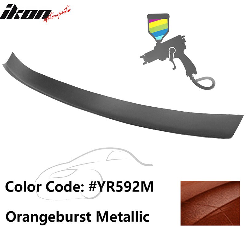 2016 - 2021 Honda Civic Type R Add - on Gurney Flap Lip Painted FRPPainted YR592M Orangeburst MetallicIkon Motorsports