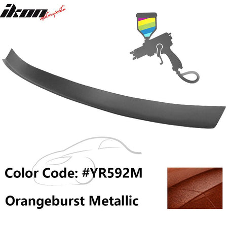 2016 - 2021 Honda Civic Type R Add - on Gurney Flap Lip Painted FRPPainted YR592M Orangeburst MetallicIkon Motorsports