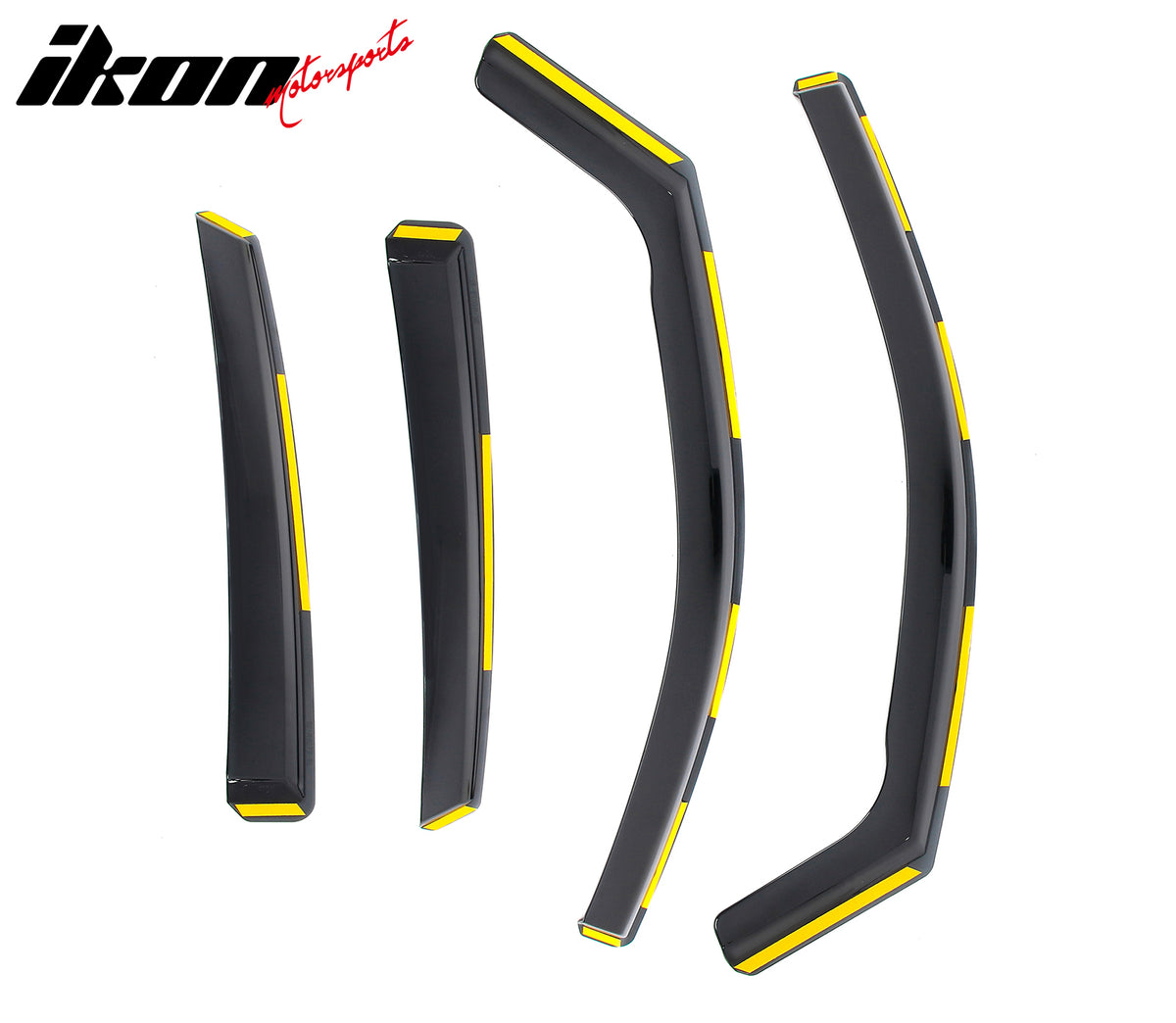 Fits 16-21 Honda Civic Sedan Window Visors Injection PC In-Channel Deflectors