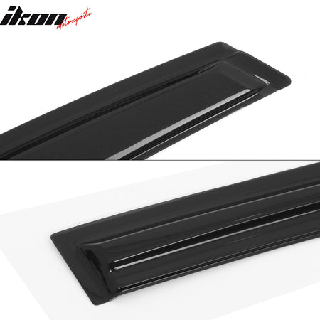 Fits 16-21 Honda Civic Sedan 4PCS Mugen Style Window Visors Rain Guards Tape-On