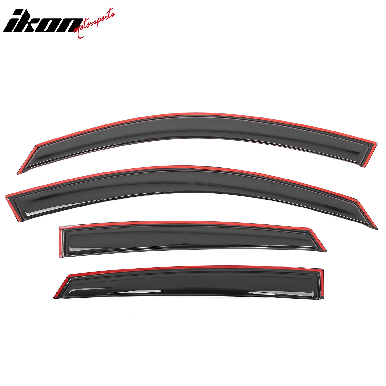 Fits 16-21 Honda Civic Sedan 4-Door In Channel Window Visor Rain Guard Deflector