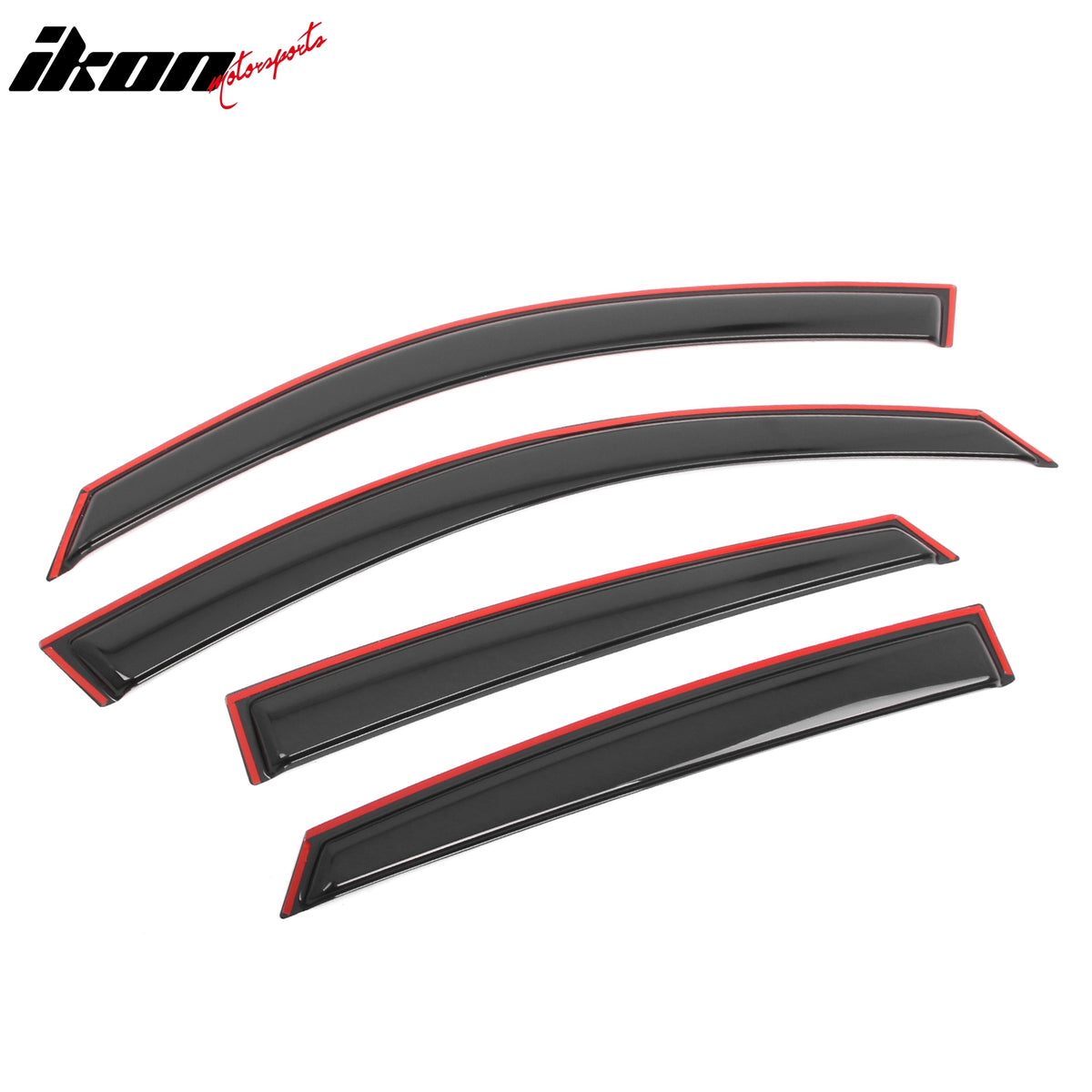 Fits 16-21 Honda Civic Sedan 4-Door In Channel Window Visor Rain Guard Deflector