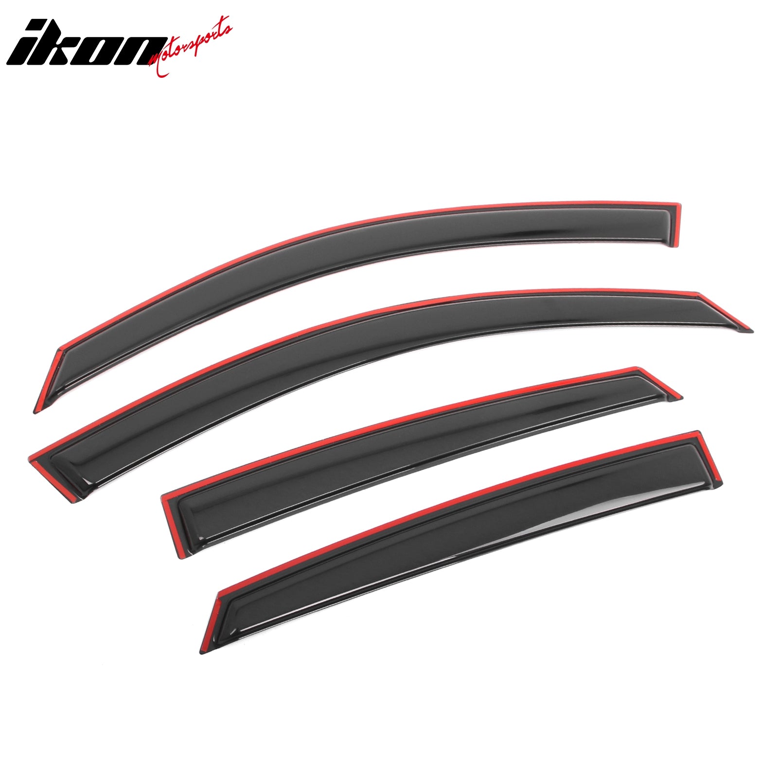 Fits 16-21 Honda Civic Sedan 4-Door In Channel Window Visor Rain Guard Deflector