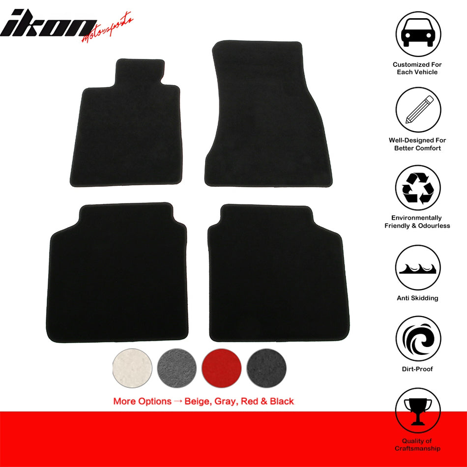 2016-2022 BMW G11 7 Series 17-22 ALPINA B7 Black Floor Mats Nylon 4PCS