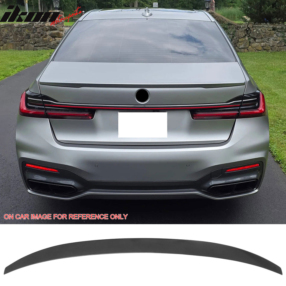 2016-2022 BMW G11 G12 7-Series & M760i IKON Style Unpainted Black Trunk Spoiler ABS