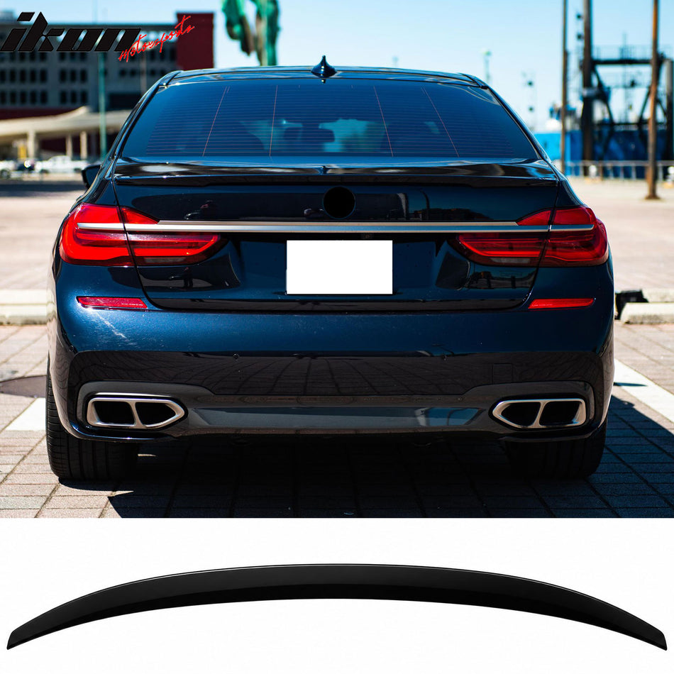 2016-2022 BMW G11 G12 7-Series & M760i IKON Style Gloss Black Trunk Spoiler ABS