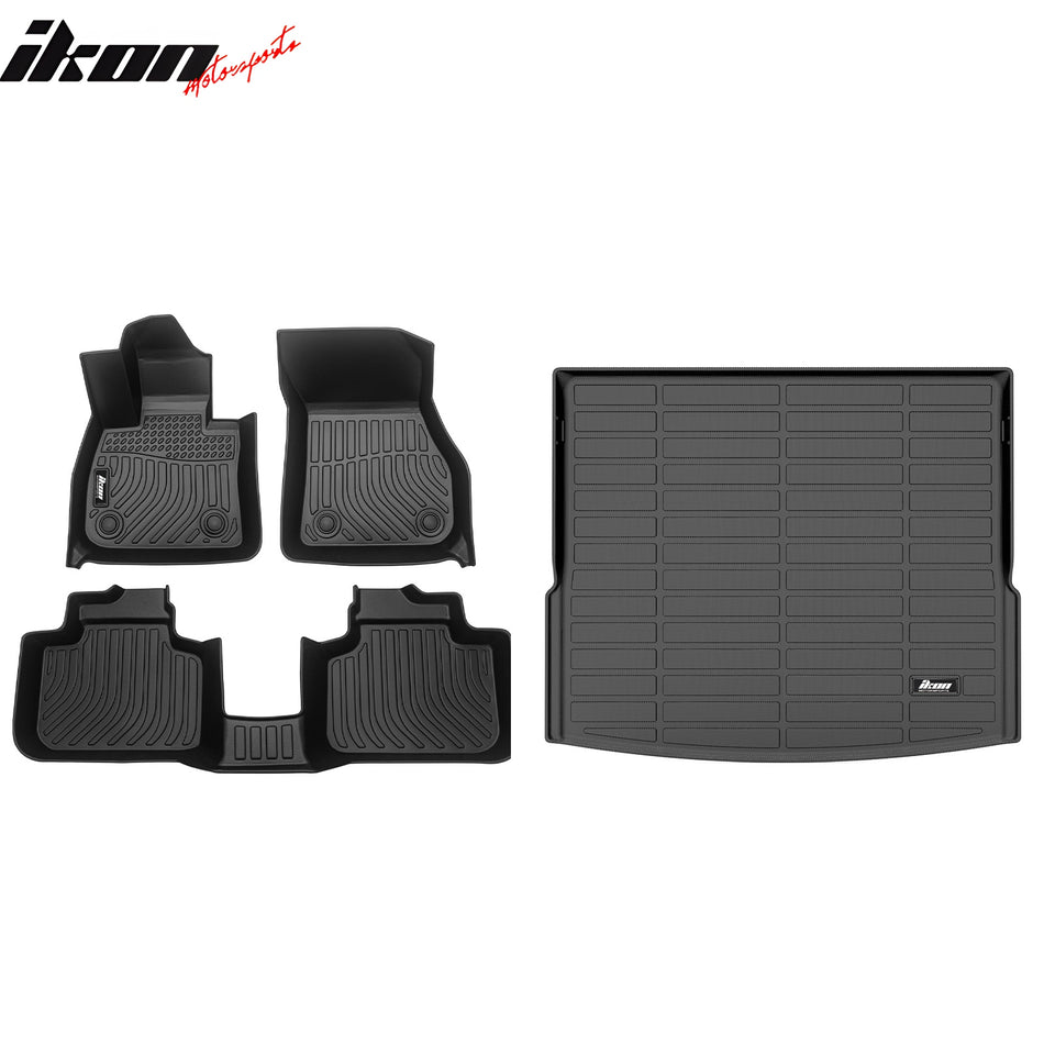 2016-2022 BMW X1 F48 All Weather 3D Rear Trunk Mat + Floor Mats TPE