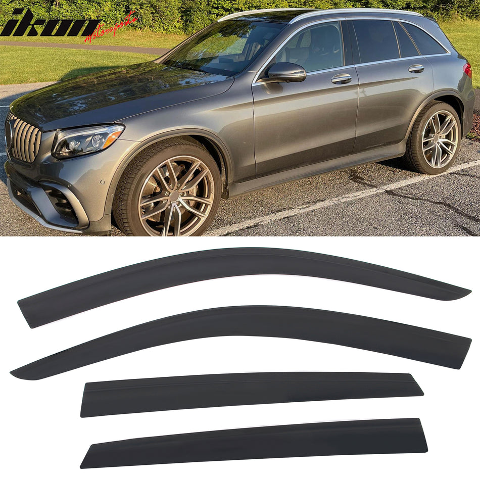 2016-2022 Benz X253 GLC-Class SUV Low Profile Style Smoke Window Visor