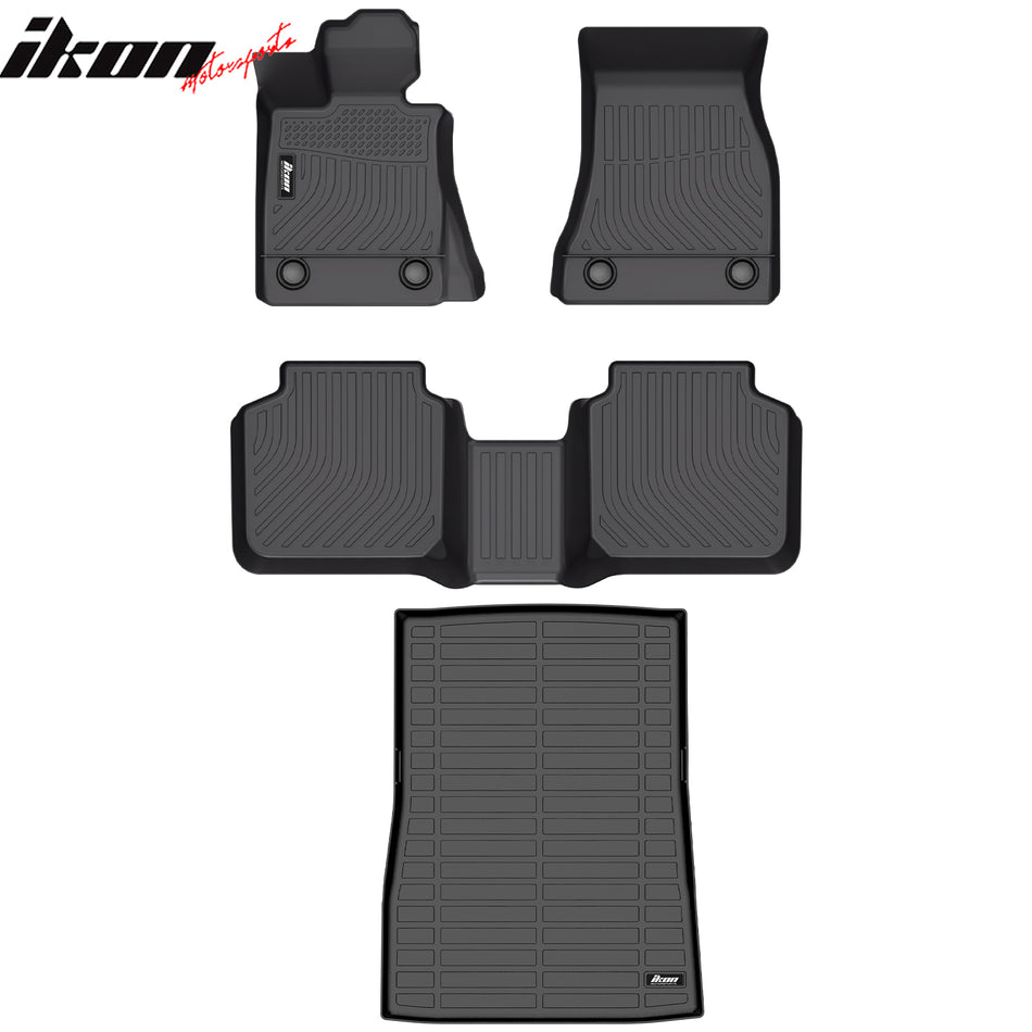 2016-2022 BMW 7 Series G11 3D Molded Floor Mats Carpet + Trunk Mat TPE