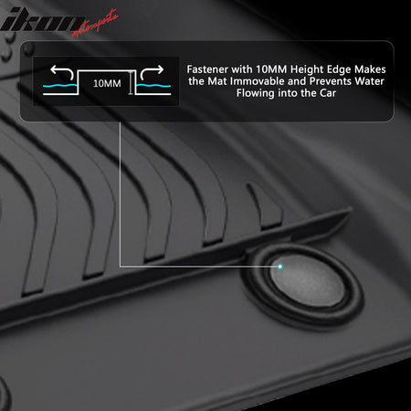 Fits 16-22 BMW 7 Series G11 3D Molded All Weather Floor Mats Carpet + Trunk Mat