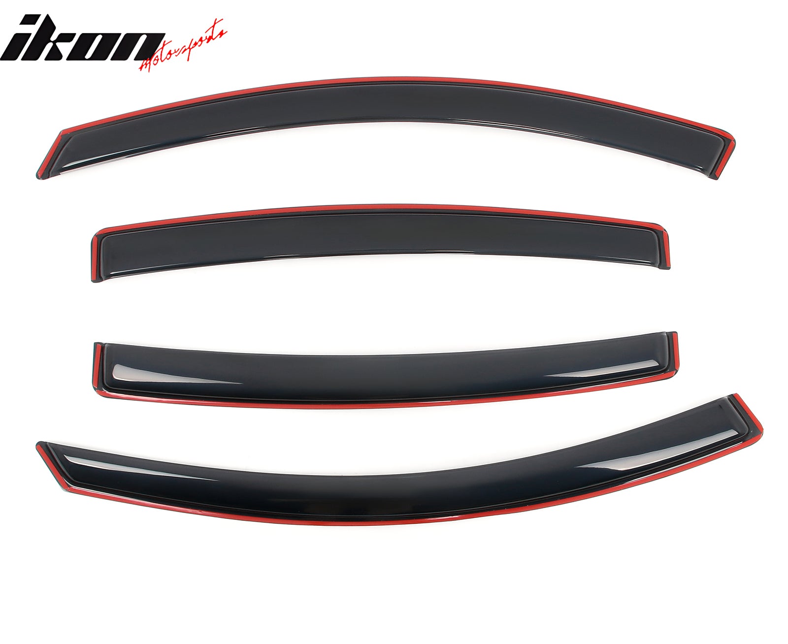 Fits 16-22 Honda HR-V 4PCS In-Channel Window Visors Acrylic Rain Wind Deflectors