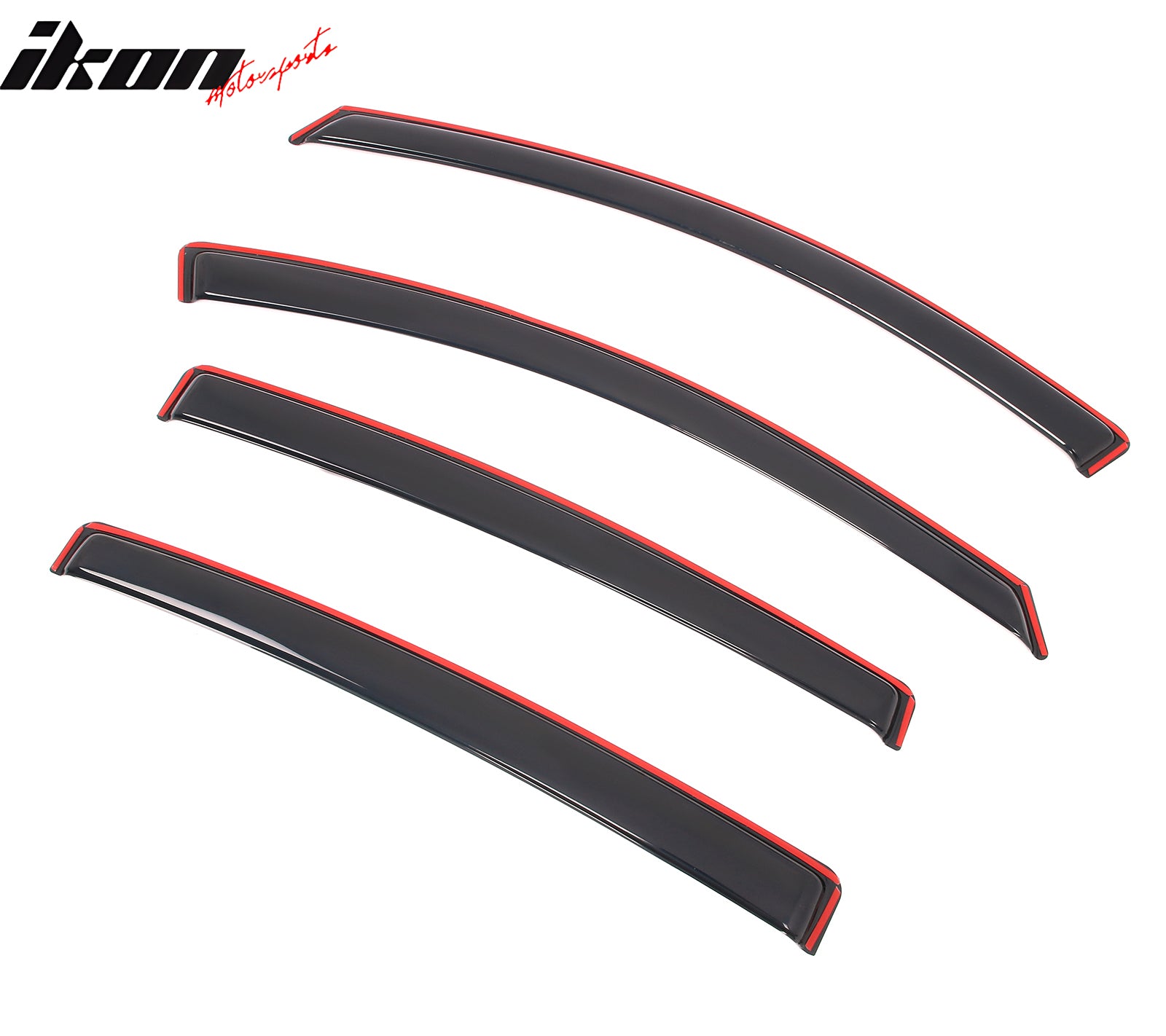 Fits 16-22 Honda HR-V 4PCS In-Channel Window Visors Acrylic Rain Wind Deflectors