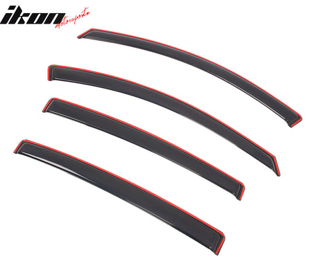 Fits 16-22 Honda HR-V 4PCS In-Channel Window Visors Acrylic Rain Wind Deflectors