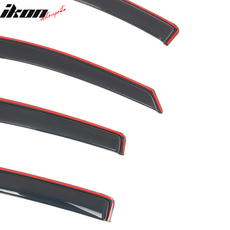 Fits 16-22 Honda HR-V 4PCS In-Channel Window Visors Acrylic Rain Wind Deflectors