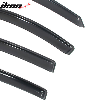 Fits 16-22 Honda HR-V 4PCS In-Channel Window Visors Acrylic Rain Wind Deflectors