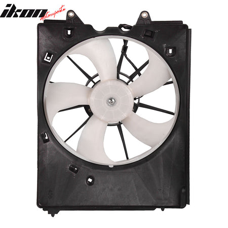 IKON MOTORSPORTS Radiator Cooling Fan Assembly Replacement for 2016-2022 Honda Pilot 3.5L, 2017-2023 Ridgeline 3.5L, 2014-2020 Acura MDX 3.5L, 19015-5J6-A01 AC3115125 Automotive Single Engine Fans