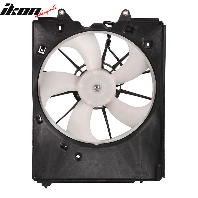 IKON MOTORSPORTS Radiator Cooling Fan Assembly Replacement for 2016-2022 Honda Pilot 3.5L, 2017-2023 Ridgeline 3.5L, 2014-2020 Acura MDX 3.5L, 19015-5J6-A01 AC3115125 Automotive Single Engine Fans