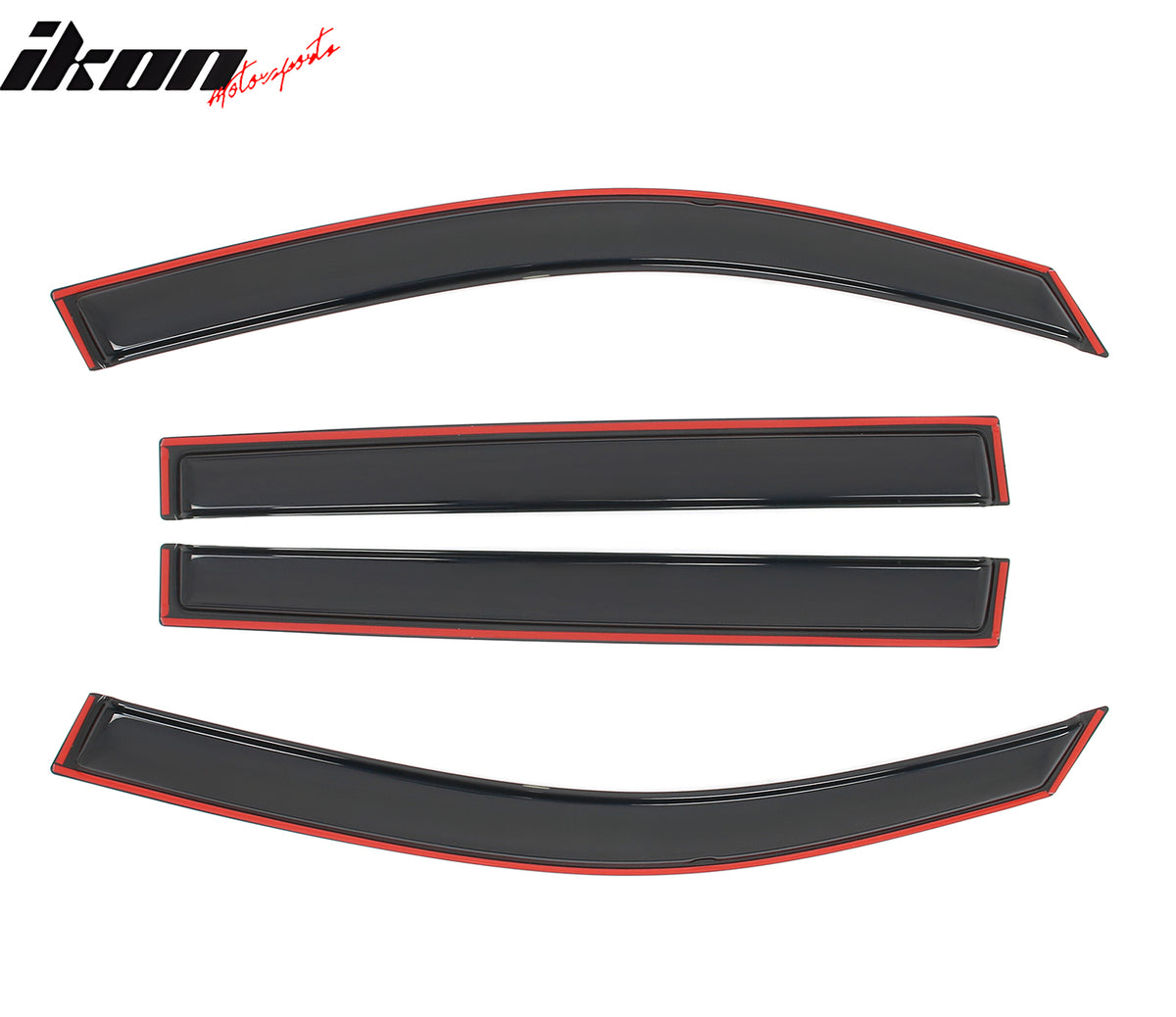 Fits 16-22 Honda Pilot 4PCS Side Window Visors Acrylic Deflectors - In-Channel