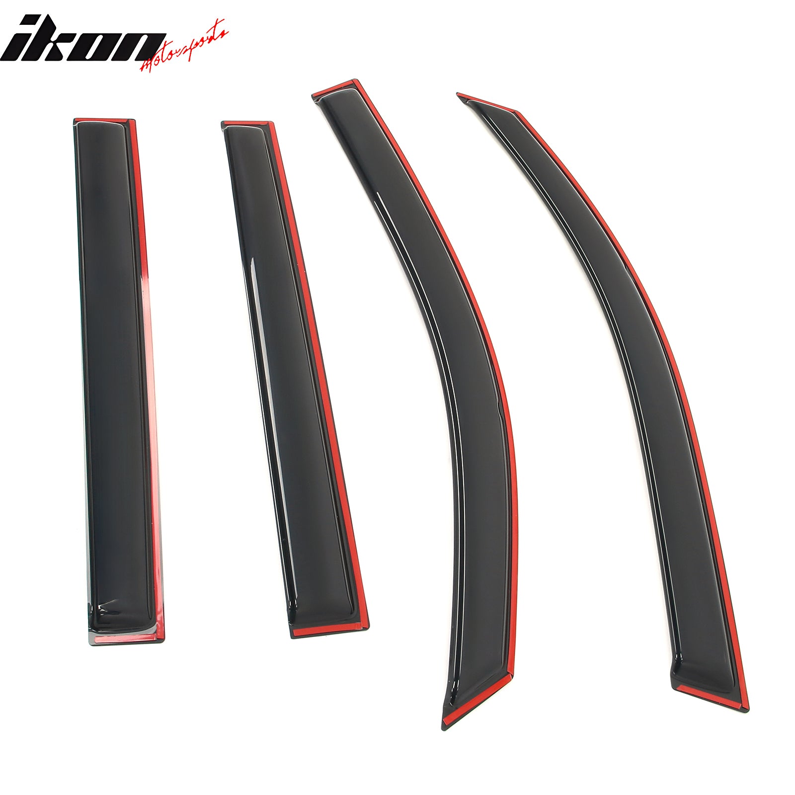 Fits 16-22 Honda Pilot 4PCS Side Window Visors Acrylic Deflectors - In-Channel