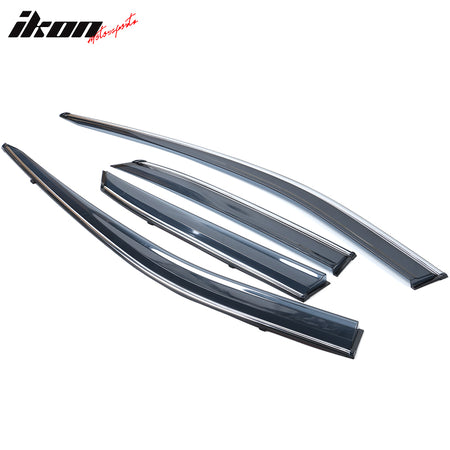 Fits 16-22 Lexus RX350 RX450H AL20 Polycarbonate Window Visor Chrome Trim